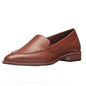 NIB Aerosoles Womens East Side Slip-On Loafer Genuine Leather Tan Size 5 M